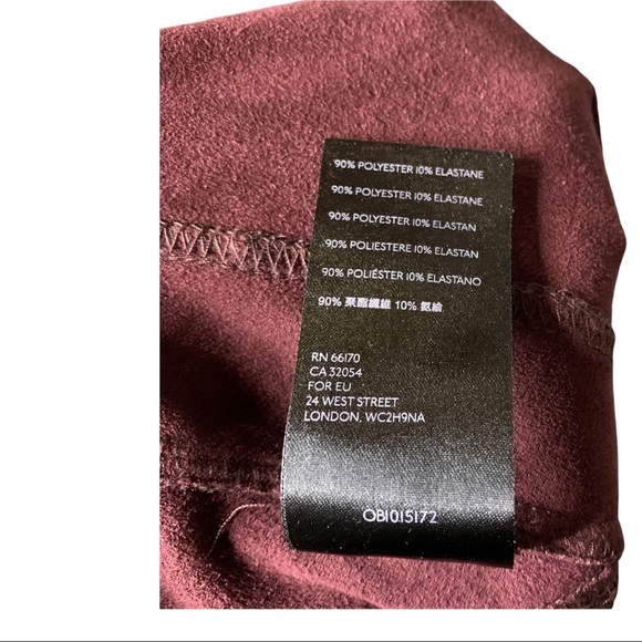 free people faux suede leggings wine Size Small - Picture 4 of 12